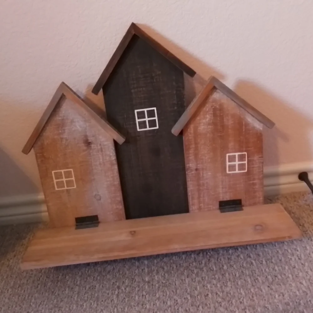 Rustic Wooden House Wall Decor